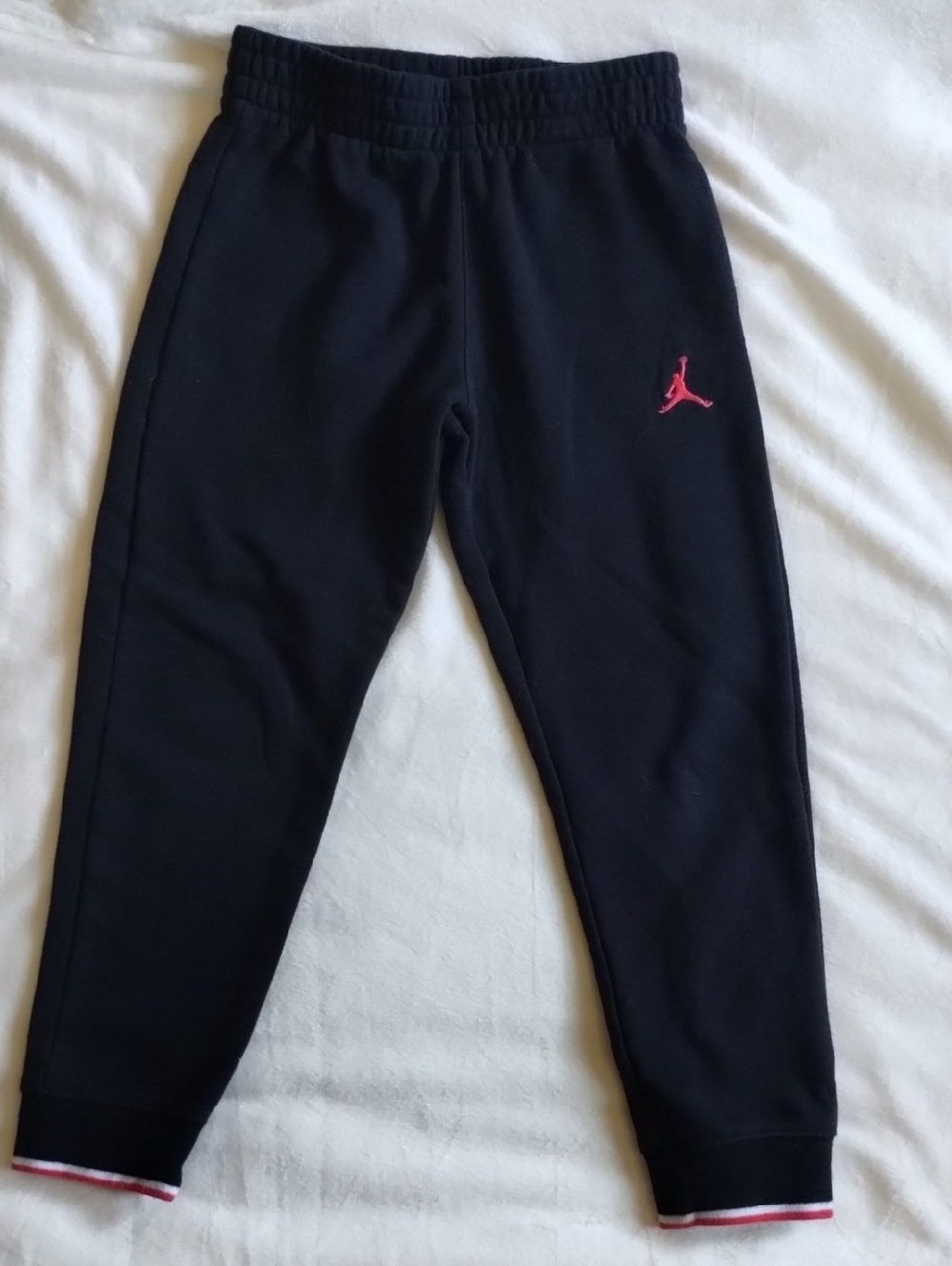 Jordan Kids Black Joggers with Red Jumpman